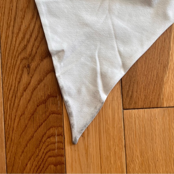 Revolve X Michael Costello Liesel White One Shoulder Tie Waist Romper Size Small - Picture 8 of 9